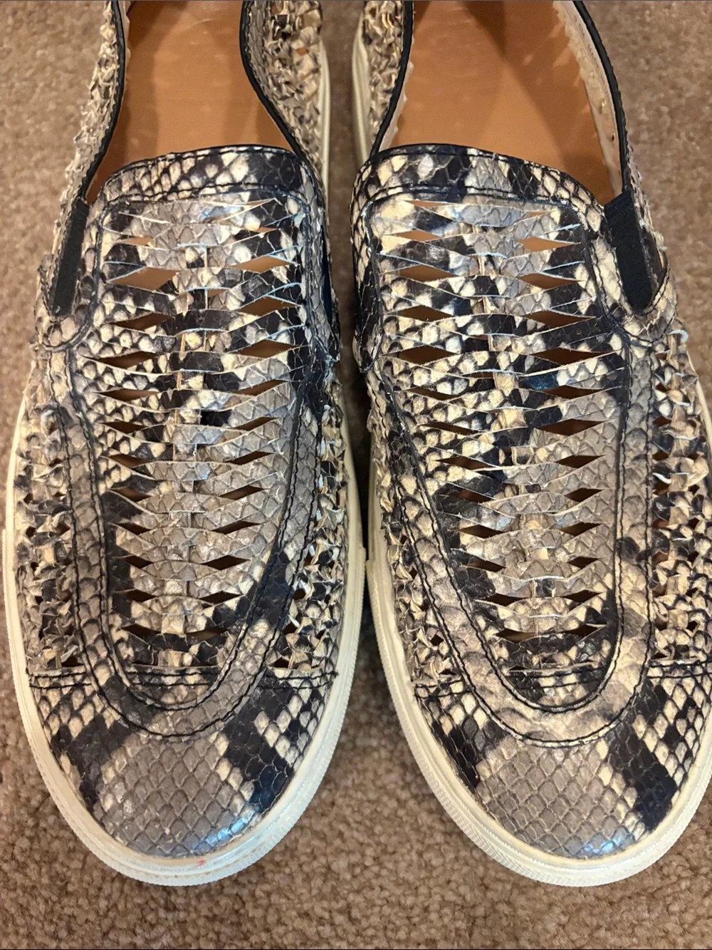 Tory Burch Huarache Snakeskin sneakers